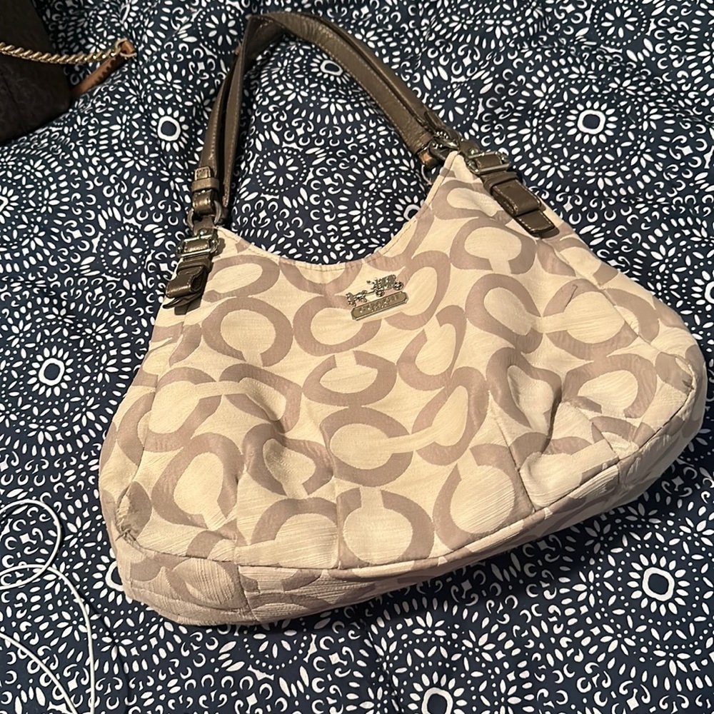 Gently used Coach signature bag.